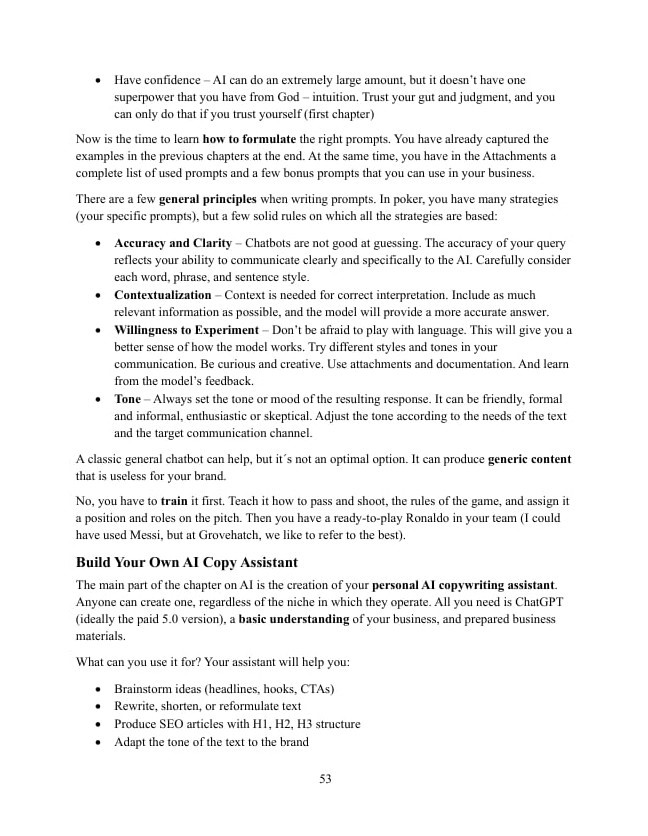 Playbook Page 2 - The Power of AI in Copywriting