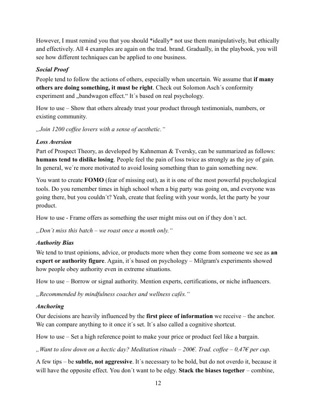 Playbook Page 4 - Psychology and Social Proof